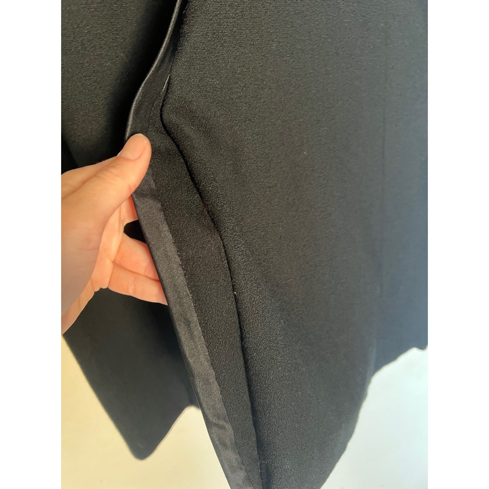 Mary McFadden Collection Nordstrom Couture Black Button Dress 10 Glam Luxury Vtg - Picture 6 of 12